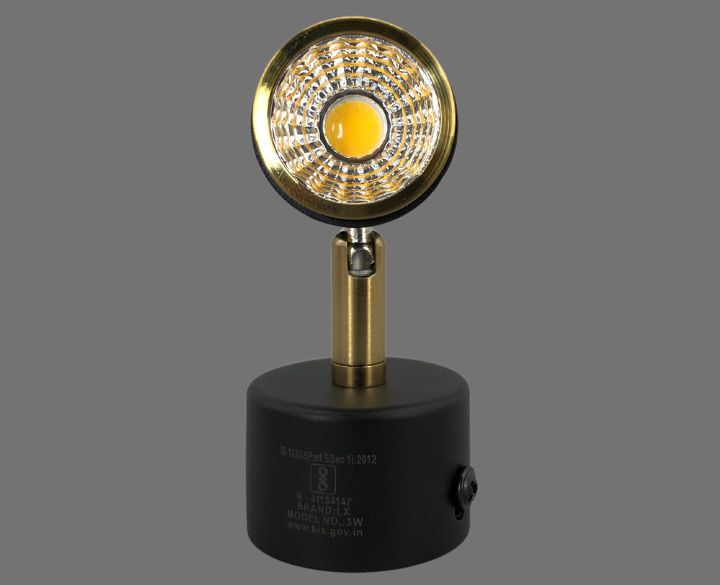 Goldstar LED Spot Light LX285 Gold And Black body (SL12)  Warm White Light-1
